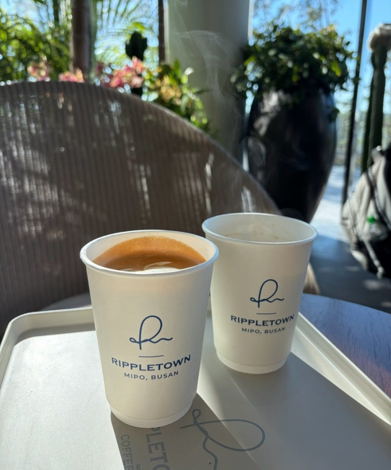釜山海雲台Cloud Mipo海景咖啡廳：Ripple Town Coffee與Baker's Box