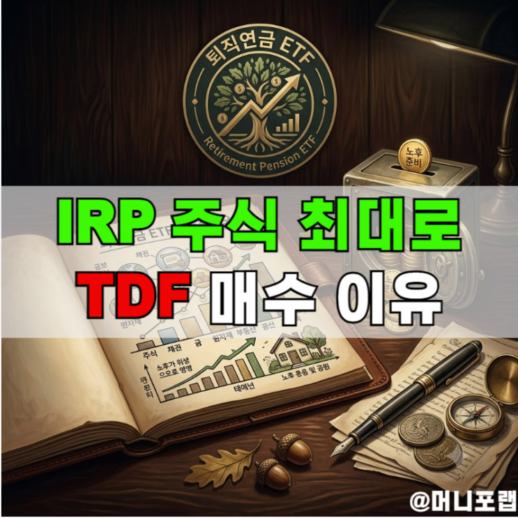 "IRP 주식비중 최대화", 퇴직연금 계좌 <b>TDF</b> 매수이유
