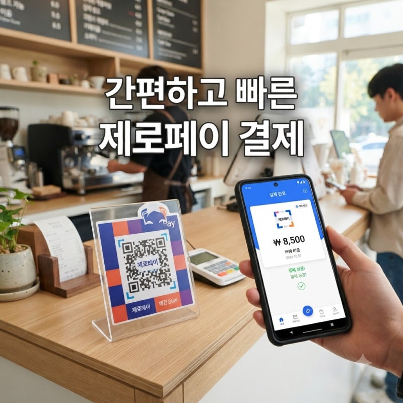카드 수수료 부담? 제로페이가 답입니다! 수수료로 빠져나가니 너무 아까워."