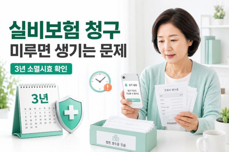 실비보험 청구를 미루면 생기는 문제｜3년 소멸시효와 실손24 청구 방법 1부