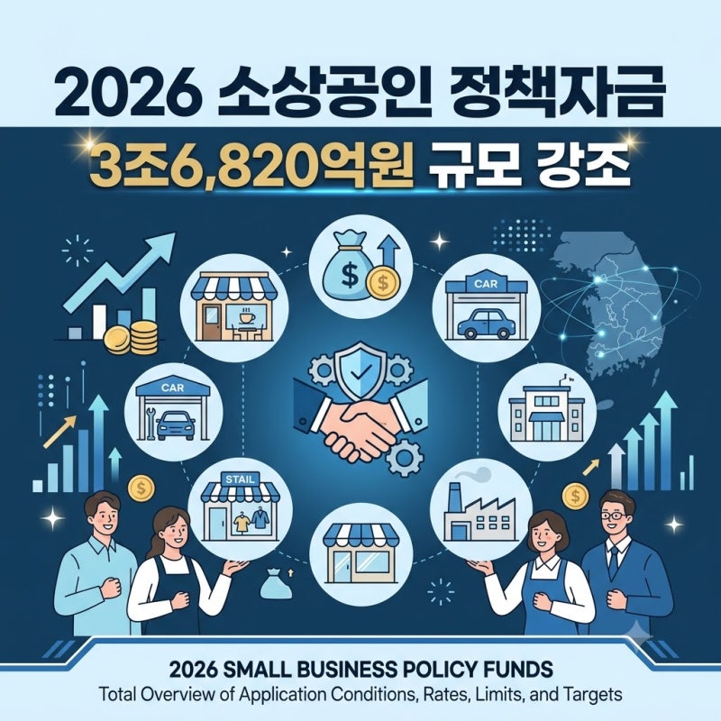 2026 소상공인 정책자금 신청 조건 총정리, 금리·한도·대상까지
