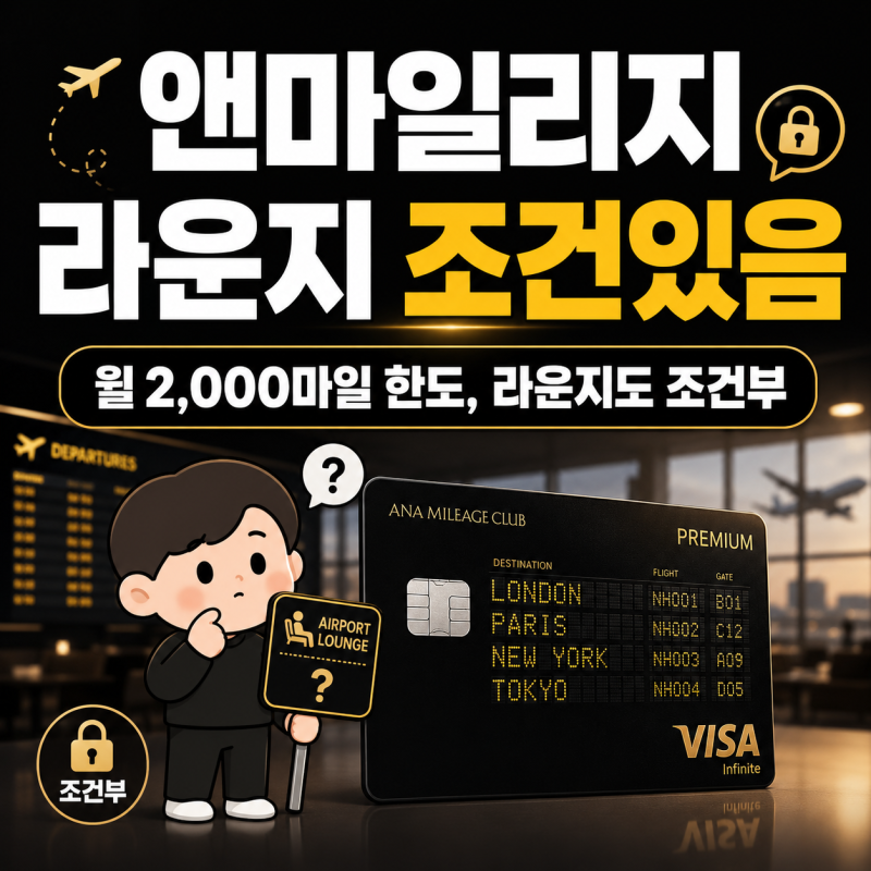 삼성카드 앤마일리지 스카이패스 라운지 혜택 적립한도 총정리
