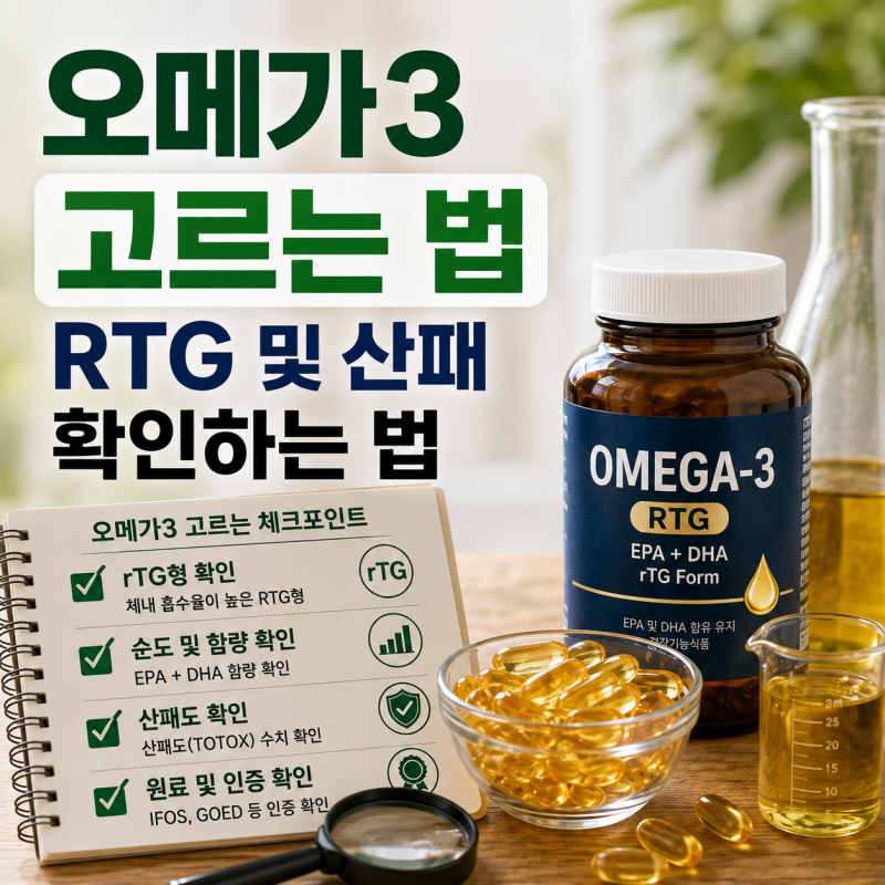 [건강 정보] 실패 없는 오메가3 고르는 법: rTG 형태 특징부터 산패 확인 및 올바른 보관법까지....