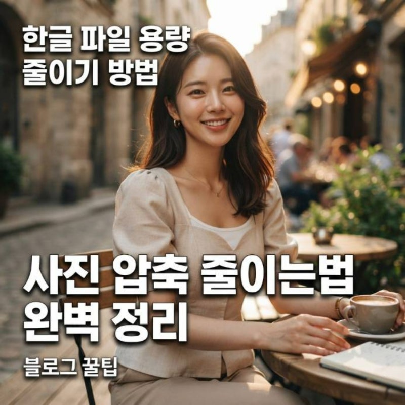 한글 파일 용량 줄이기 방법 사진 압축 줄이는법 완벽 정리