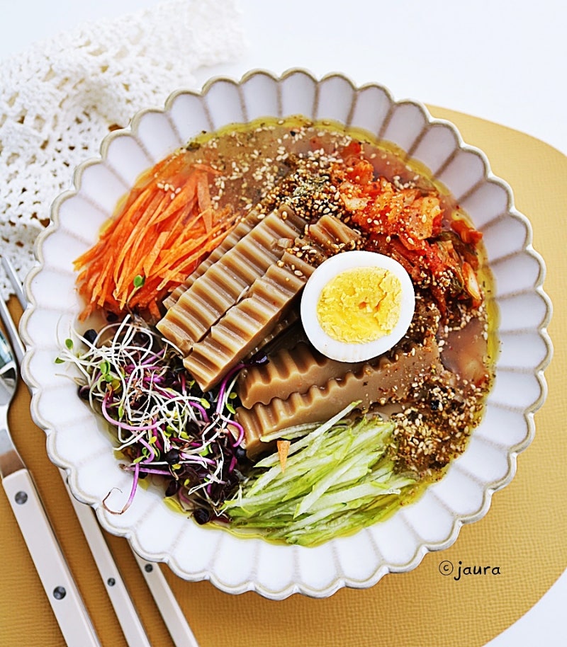 한사발 들이켜도 살안찌는 저칼로리 도토리묵사발 다이어트