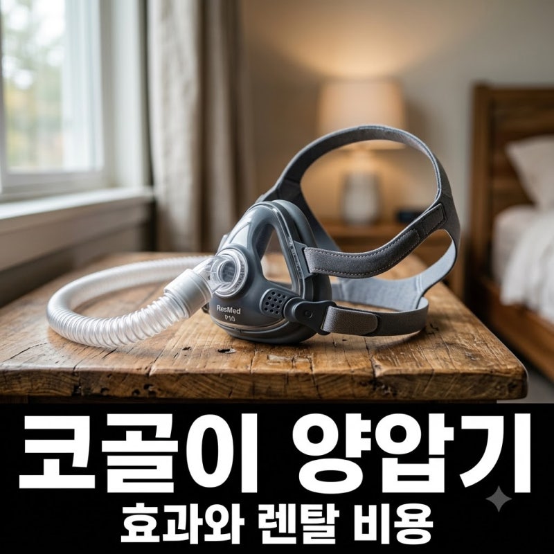 코골이 양압기 효과와 부작용, 건강보험 대여 비용 및 절차 총정리