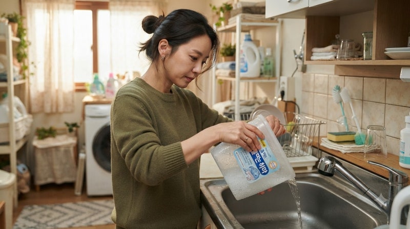물먹는 하마 버리는 방법, 물과 용기 분리배출 기준