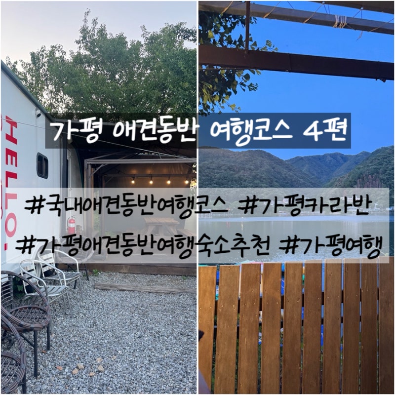 가평 애견동반 여행코스 4편 가평 애견동반 숙소 516 글램카라반