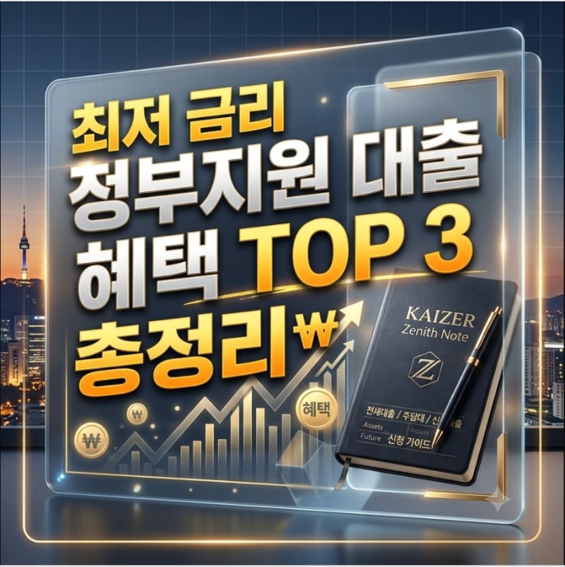 [정부지원 서민대출 종결판] 저신용·저소득층을 위한 최저 금리 정부지원금 혜택 TOP 3