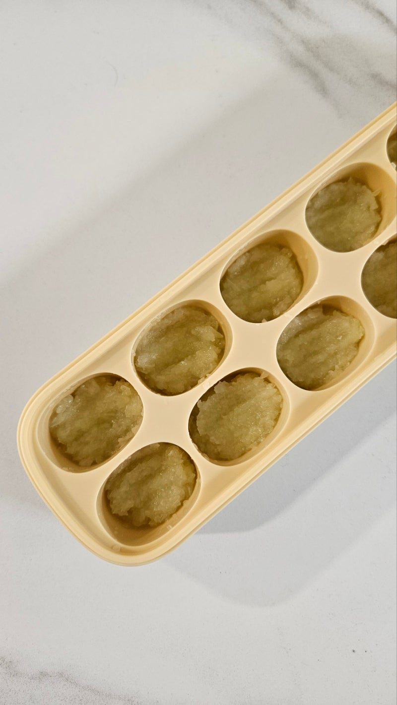 초기 토핑 이유식ㅣ 양배추 큐브 만들기