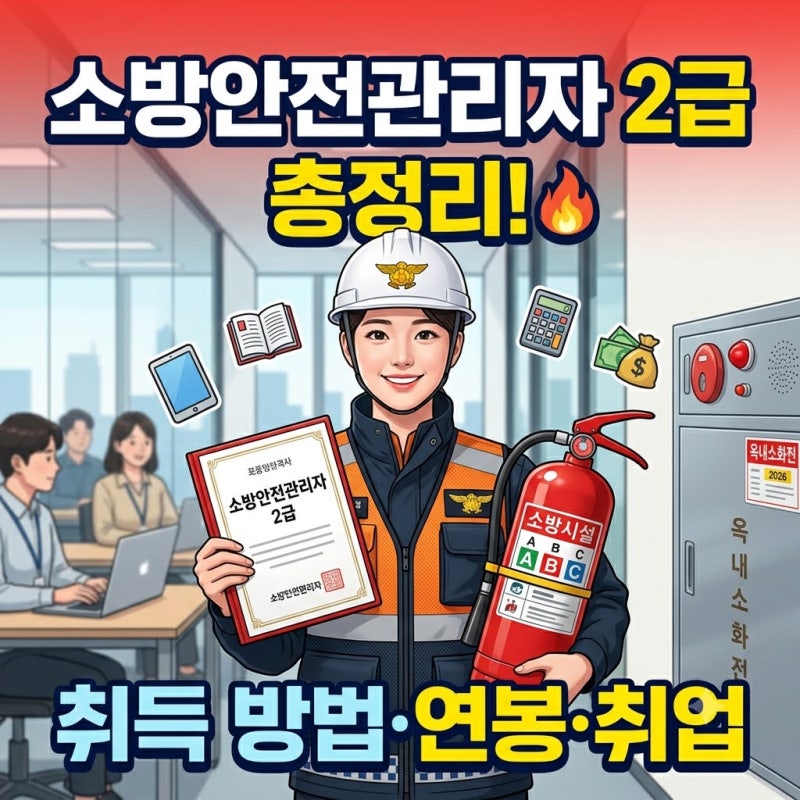 소방안전관리자 2급 자격증 총정리｜시험 난이도, 취득방법, 연봉, 취업 현실까지