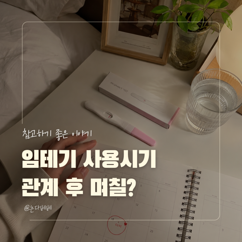 임테기 사용시기 관계 후 며칠부터 정확할까? 얼리 일반 임신테스트기 차이