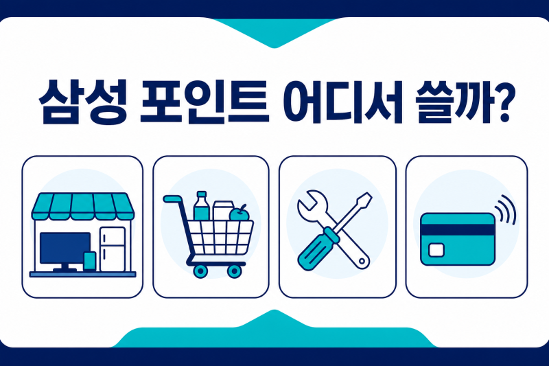 삼성 멤버십 포인트 사용처, 이마트·서비스센터·OK캐쉬백 쓰기 전 확인