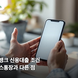 카카오뱅크 신용대출 조건, 마이너스통장과 다른 점 3가지