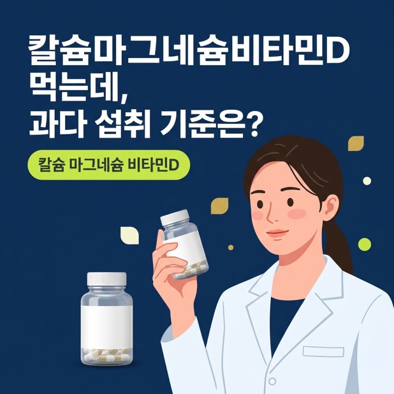 칼슘마그네슘비타민D, 과다 섭취 전 꼭 봐야 할 3가지 기준
