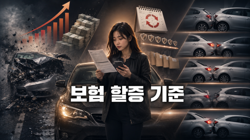 자동차 보험 할증 기준 사고 횟수가 더 중요한 이유