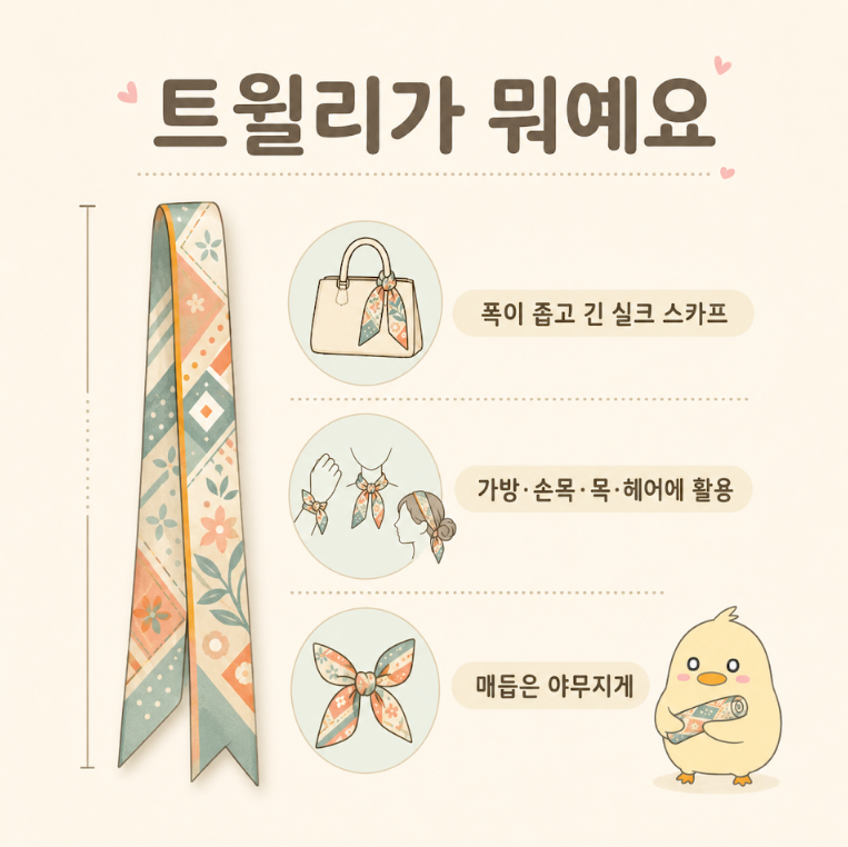 트윌리매는법, 가방·손목·목까지 예쁘게 연출하는 총정리
