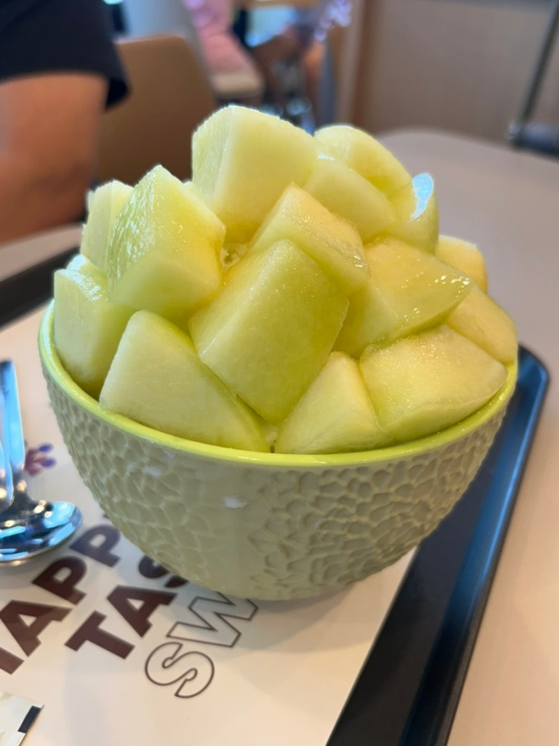 설빙 밀크팥메론설빙/ 메론 빙수 가격 맛 후기/ 설빙 메뉴 추천/ 설빙 명지국제신도시점
