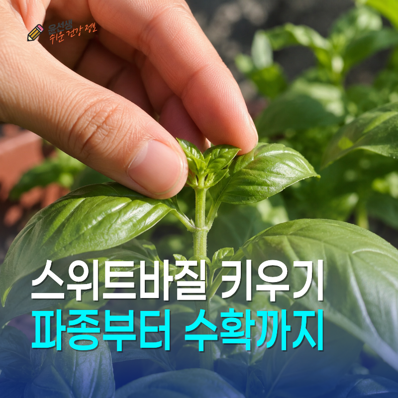 스위트바질 키우기, 씨앗 파종부터 순지르기 수확까지