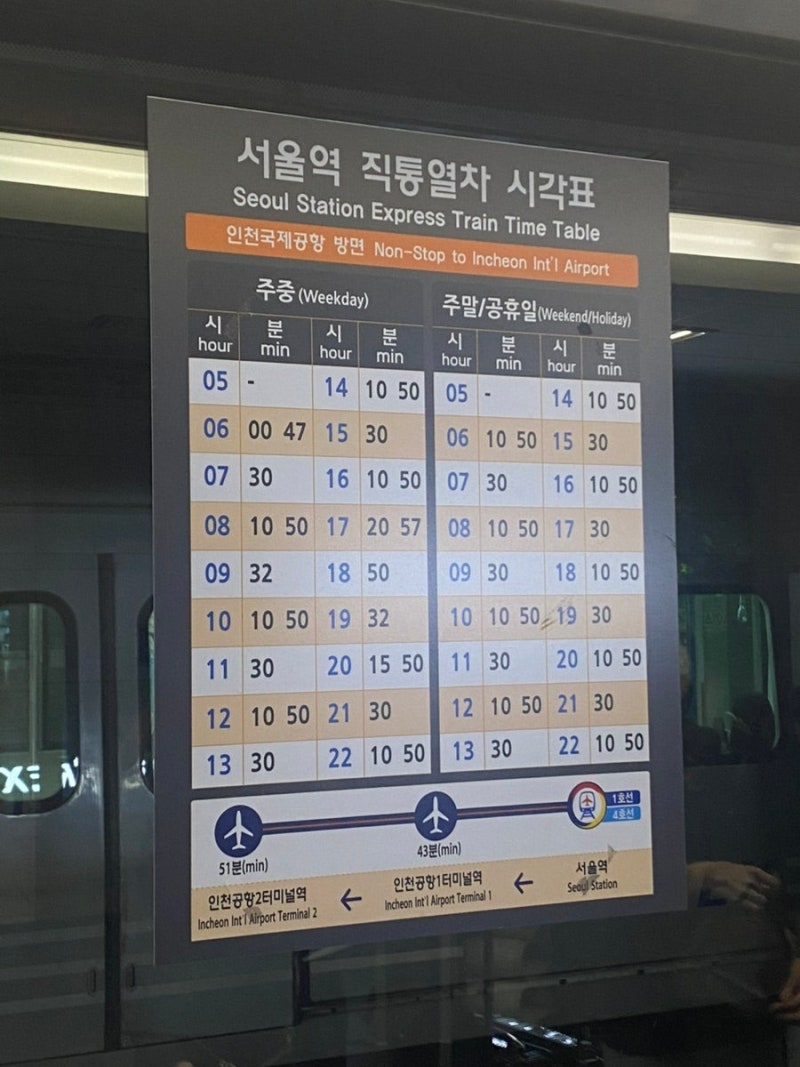 Arex 공항철도 예매 서울역 인천공항 직통 열차 시간표 할인 꿀팁