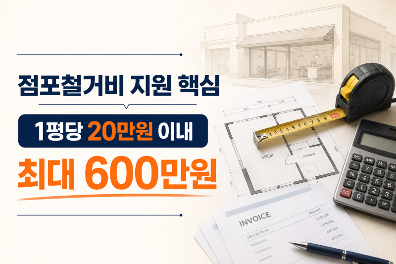 상가인테리어철거, 폐업사업자가 꼭 확인하고 지원금받는 방법