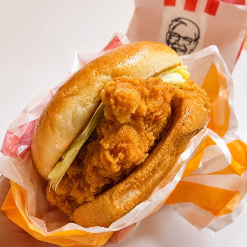 KFC 징거버거세트 배달 후기, 역시 치킨버거는 징거버거!
