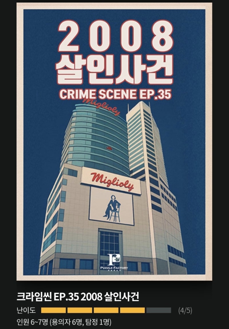 강남 - 크라임씬카페 퍼즐팩토리 6인 후기~ 7인 비추