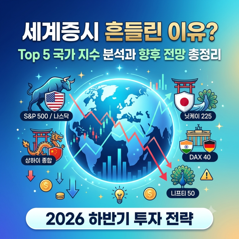 7월 세계증시 흔들린 이유? 주요국 TOP 5 지수