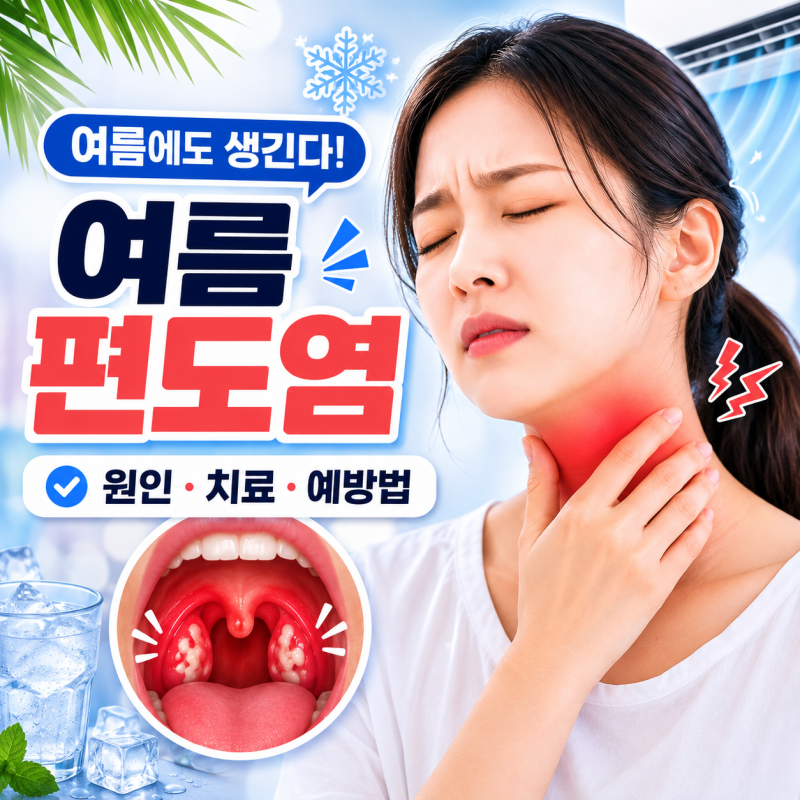 여름 편도염, 더운 날씨에도 목이 붓는 이유는? 이비인후과 전문의가 알려드립니다
