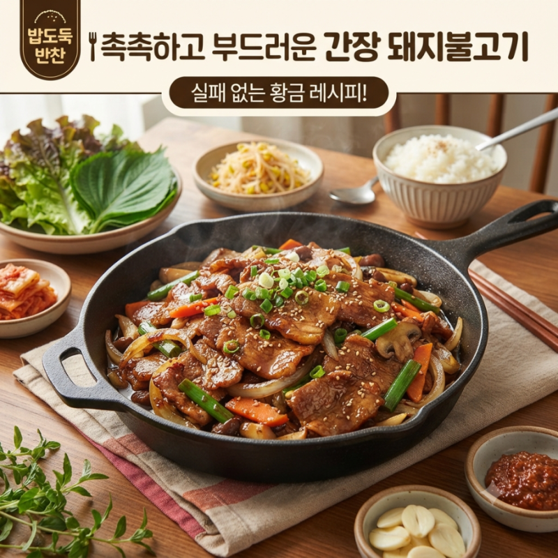 촉촉하고 부드러운 간장 돼지불고기 황금레시피