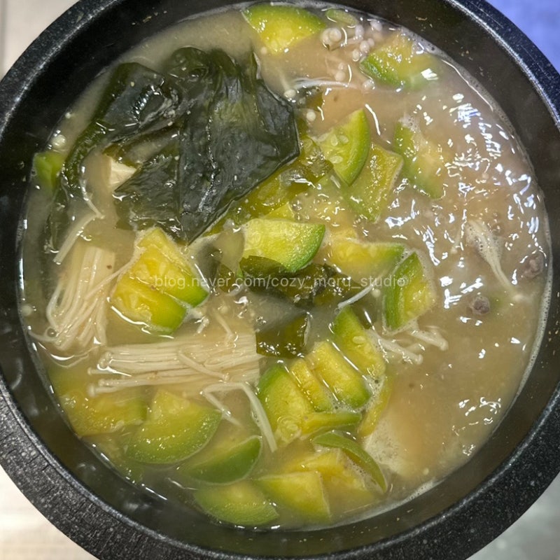 해찬들 미소된장으로 된장국 끓이기｜간단한 된장국 끓이는 법