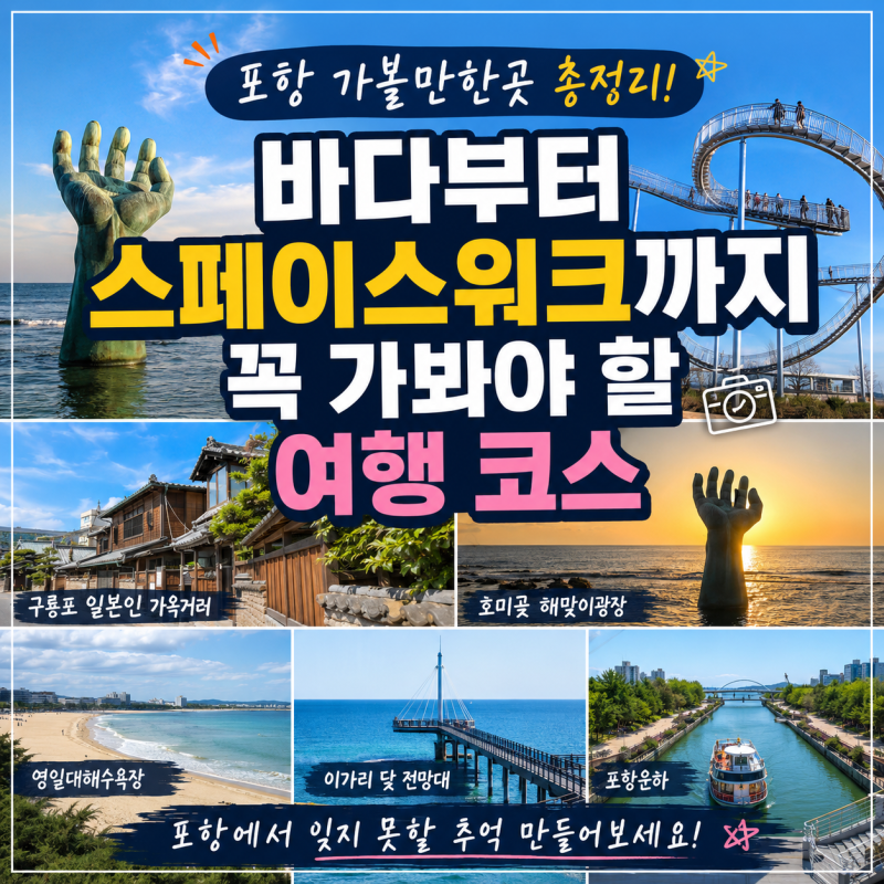 Pohang Attractions Guide: Must-Visit Travel Courses from Beaches to Space Walk