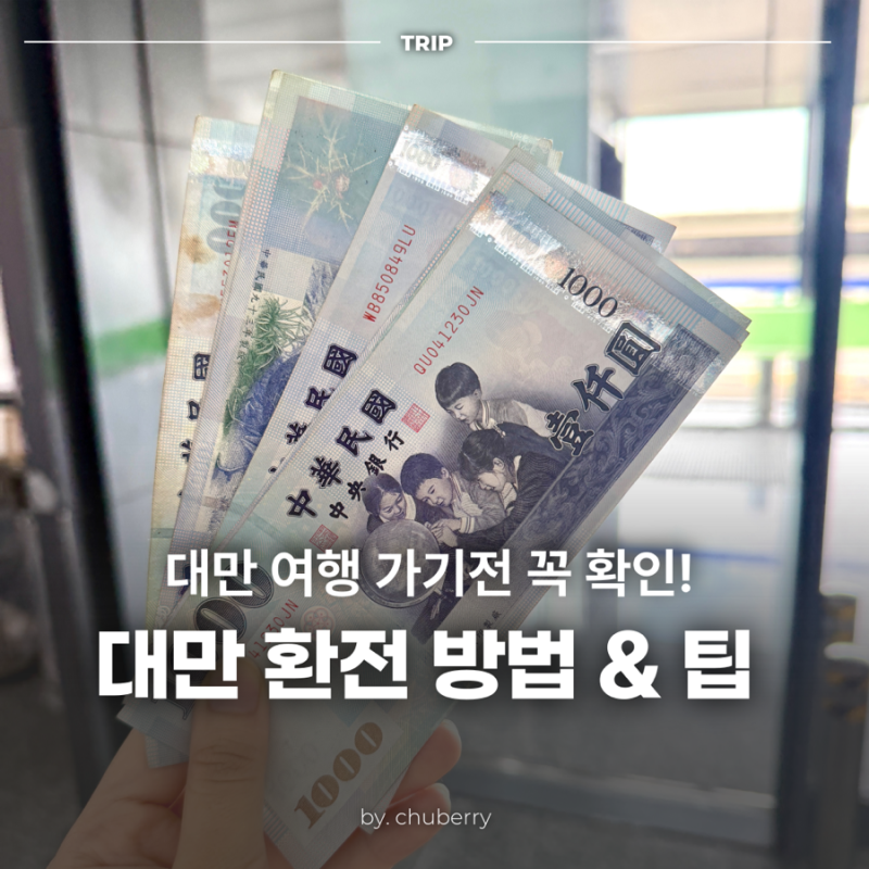 대만 환전 방법 및 팁! 공항 ATM 수수료 무료 출금 총정리