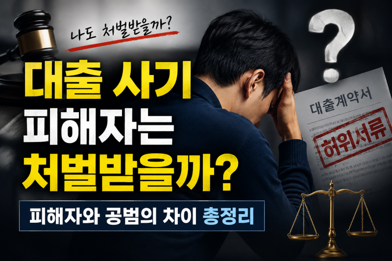 10편.대출 사기 피해자는 처벌받을까? 피해자와 공범의 차이