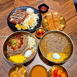 구미 의령소바 산동점, 메밀돈까스 냉소바 맛있는 산동옥계 4공단 맛집