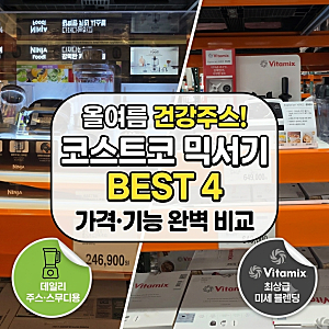 여름 건강주스 완벽 준비, 코스트코 믹서기 4종 솔직 비교 추천!