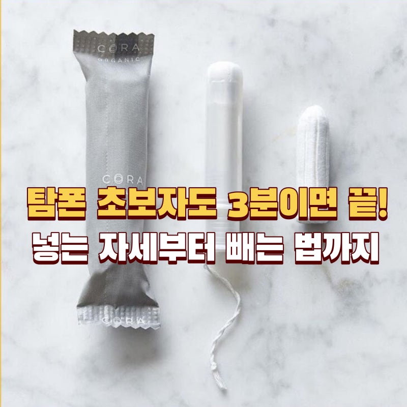 탐폰 사용법 완벽 가이드! 초보자도 쉽게 넣는 자세부터 빼는법까지