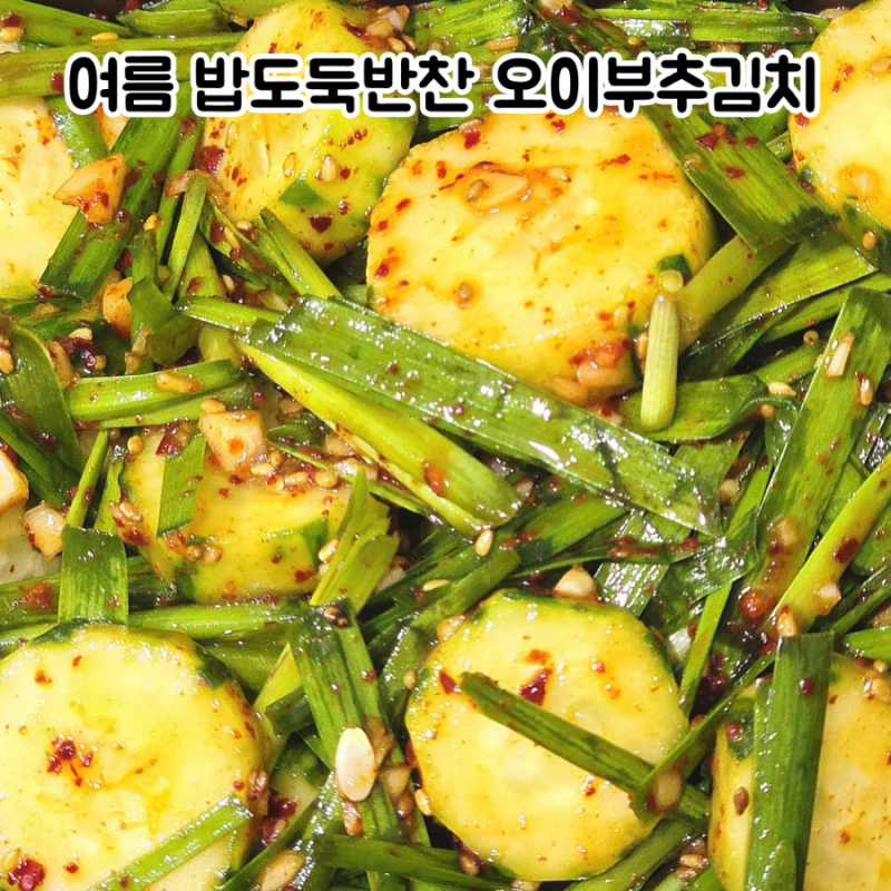오이부추김치 황금레시피 여름마다 찾게 되는 밥도둑 반찬