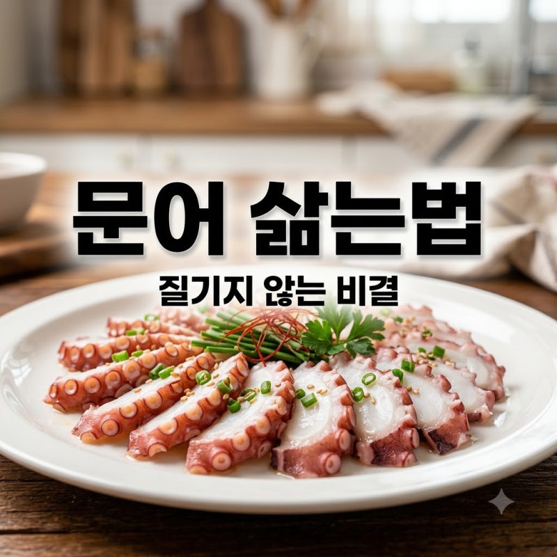 문어 삶는법 핵심 정리, 질기지 않게 삶는 시간과 손질 꿀팁