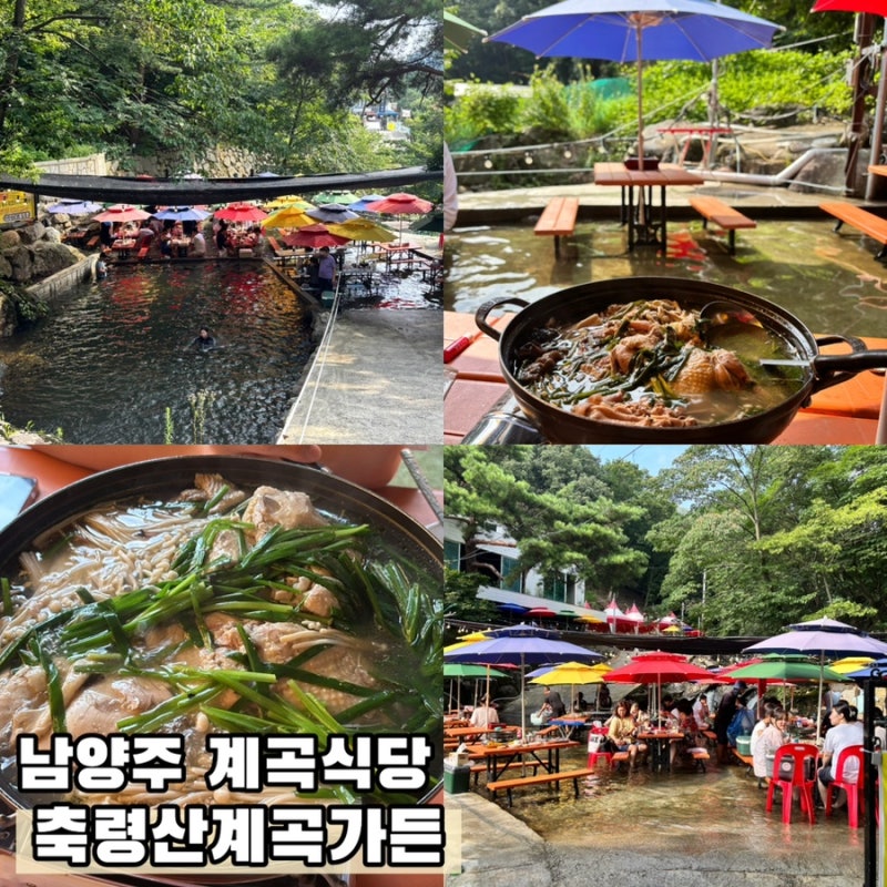 서울 근교 남양주 계곡 백숙 맛집 축령산계곡가든 예약 가격 총정리