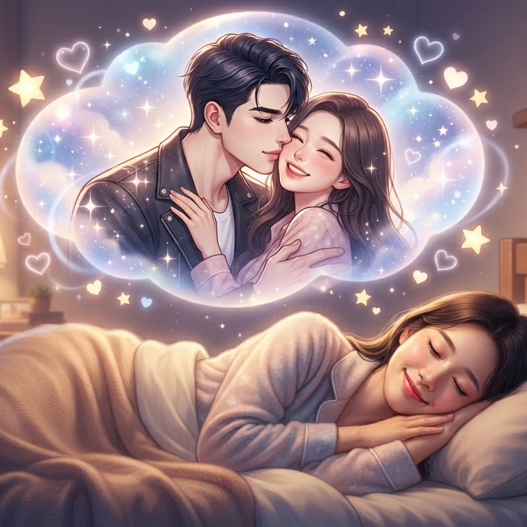 연예인과 키스하는꿈 뽀뽀하는 꿈 해몽, 재물운이나 소원이 이뤄질수 있어요.