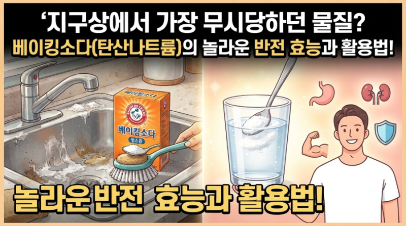 지구상에서 가장 무시당하던 물질? 베이킹소다(탄산나트륨)의 놀라운 반전 효능과 활용법!