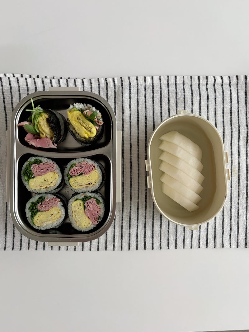 여름김밥,루꼴라잠봉김밥,간단한 김밥 만들기 도시락메뉴추천