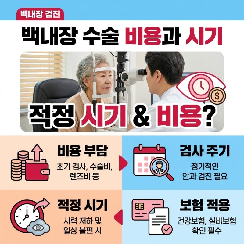 백내장 수술 비용과 시기, 미루다 시력 잃기 전에 확인해야 할…