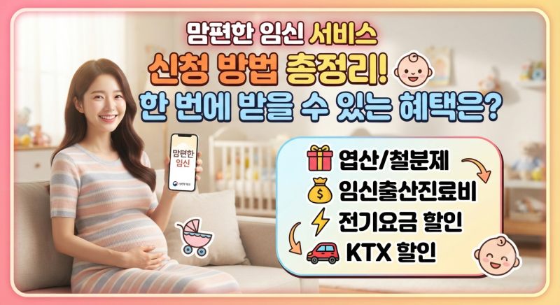 맘편한 임신 서비스 신청 방법 총정리! 한 번에 받을 수 있는 임신 혜택은?
