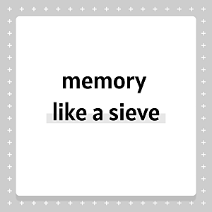 영어 표현 | memory like a sieve (정말 잘 까먹는 사람)