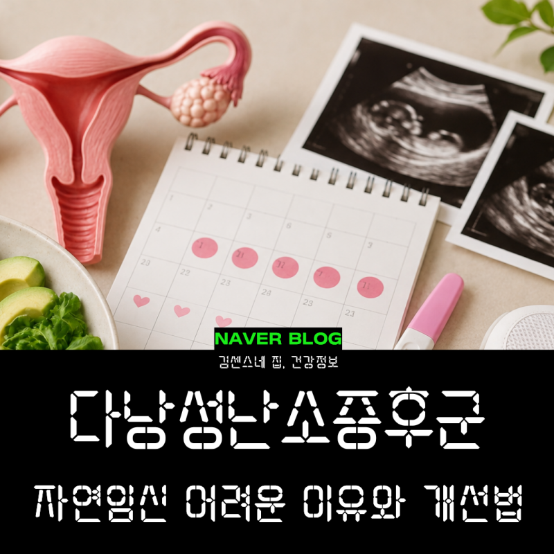 다낭성 난소 증후군 증상 자연 임신 어려움과 개선법