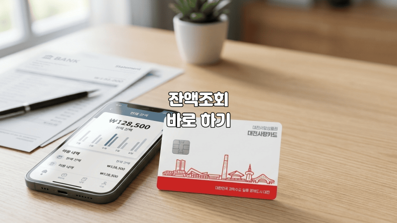 대전사랑카드 잔액조회 가장 빠른 방법 앱 홈페이지 모두 정리