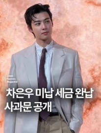 <b>차은우</b> 130억 세금 완납했지만 <b>조세심판 청구</b>한 이유