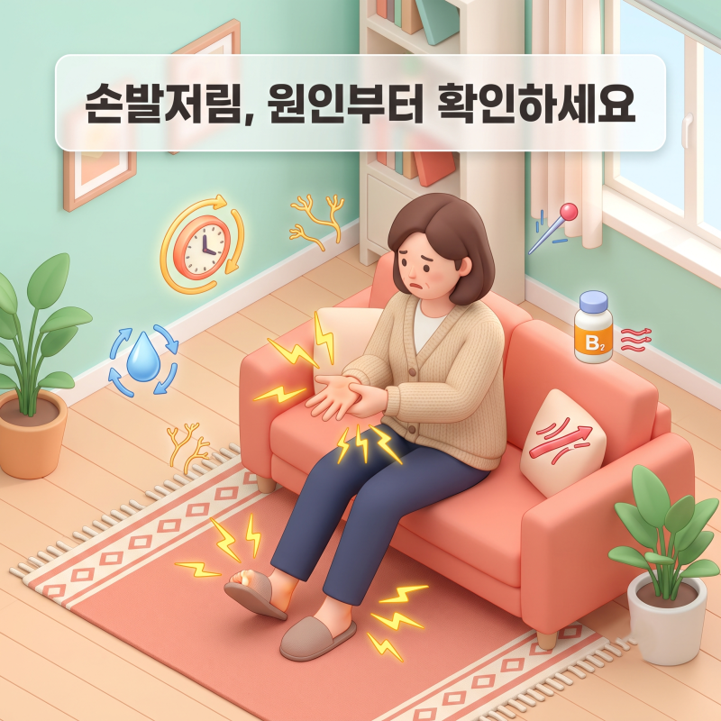 손발저림 원인 갱년기 탓일까, 당뇨·신경병증과 구별법